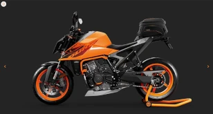 a KTM motor bike
